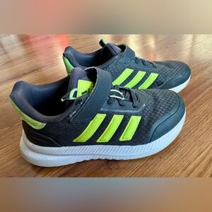 Adidas Kids Shoes - Black/Neon Green